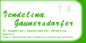 vendelina gaunersdorfer business card